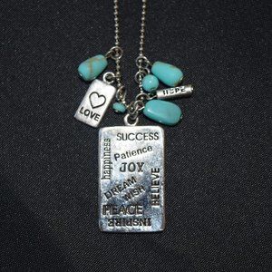 Sterling silver and torquoise pendants